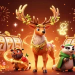Bidding in the exciting 3D atmosphere of B52 Club chính thức with vibrant slot reels and majestic characters.