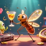 Experience the excitement of qs88 with a vibrant casino scene featuring unique characters and dynamic gaming elements.