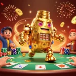 Join da88bet for top-tier poker excitement and thrilling gameplay with golden golem and rich casino elements.