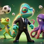 Engage with thrilling gameplay at sky88s as vibrant characters showcase exciting betting elements.