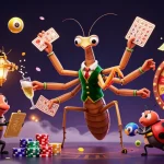 Experience the thrill of gambling with o8's dynamic 3D casino illustration.