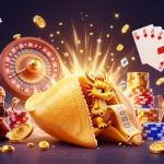 Experience thrilling gameplay at lu88 with dynamic casino elements and vibrant gold visuals.