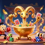 Engage in thrilling gameplay at vipwin79 with dynamic characters in a vibrant casino scene.