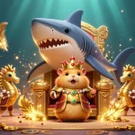 Experience thrilling gameplay with lu88 through dynamic gambling elements in this vibrant casino illustration.