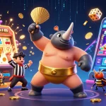 Experience ultimate luck with the 9bet rhinoceros beetle champion stomping coins in a vibrant casino.