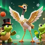 Experience the excitement of ku88sss with vibrant characters and dynamic gambling elements in a lively 3D casino scene.