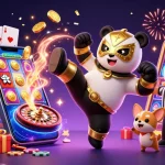 OPEN88 kicks off a vibrant casino experience, showcasing a panda wrestler in action among cheering animal fans.